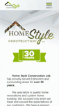 Mobile Screenshot of homestyleconstruction.ca