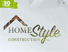 Tablet Screenshot of homestyleconstruction.ca